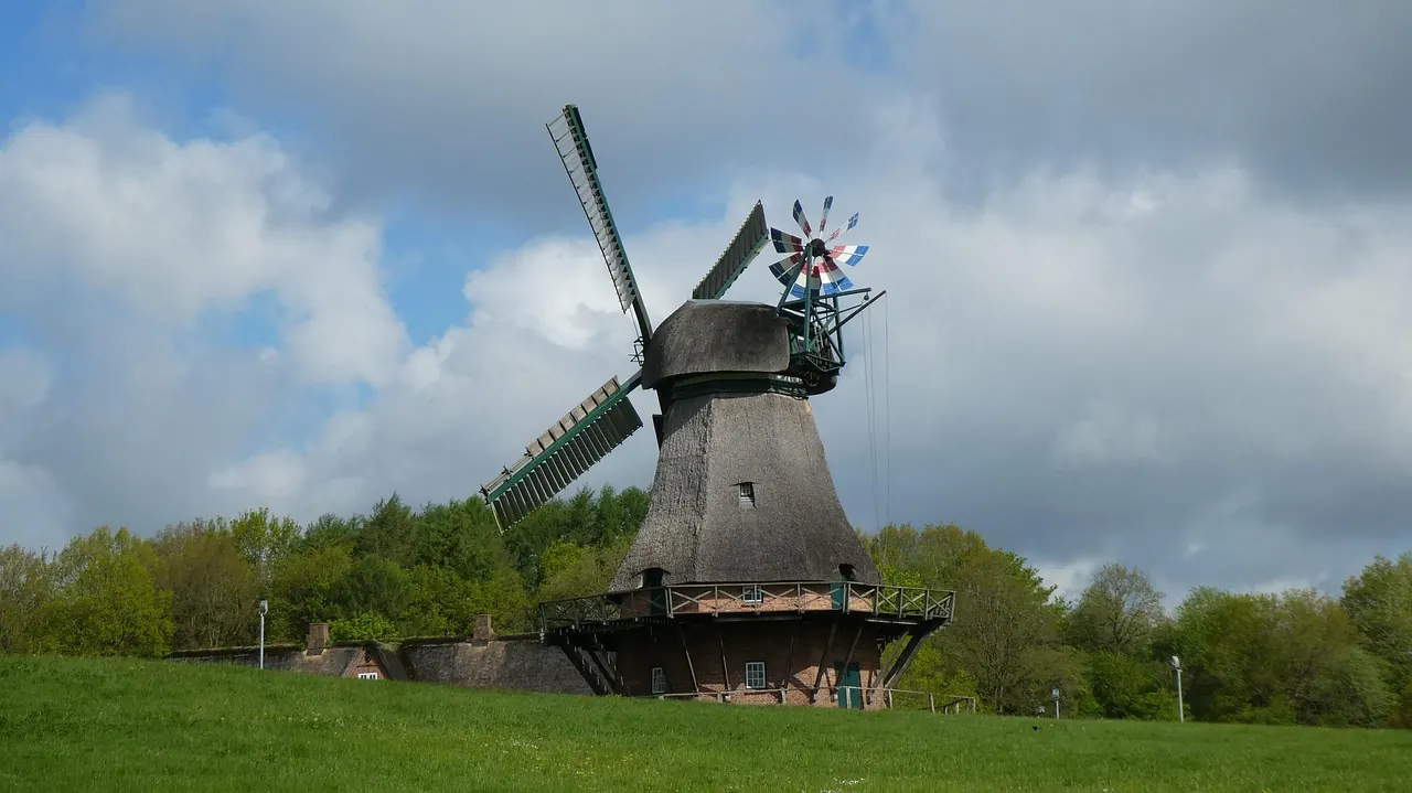 Historische Windmühle im Freilichtmuseum Molfsee